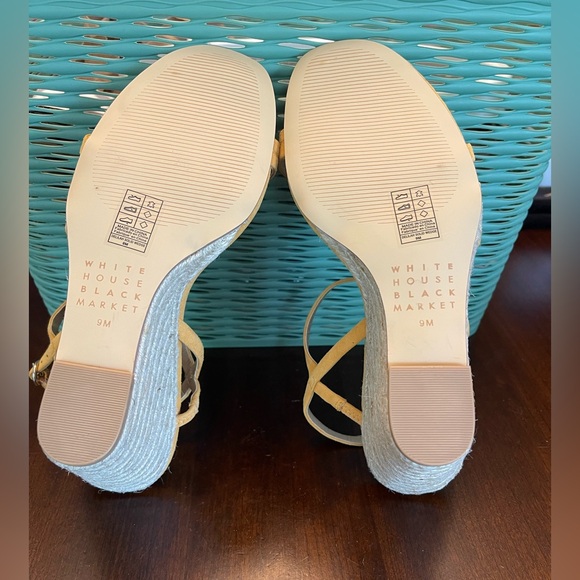 NWOT White House Black Market Strappy Wedge Sandals - Picture 8 of 8